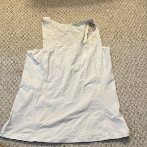 Lululemon white tank top with cut out on back